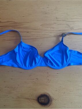 aerie Bright Blue Underwire Bikini Top